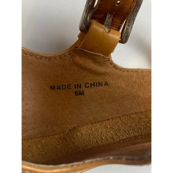 Rebecca Minkoff Women's Tan and Green Bettina Strappy, Flat Sandal Size 6 - Picture 4 of 10